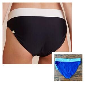 Summersalt The Classic Turn Down Bikini Swim Bottoms in Blue Size 12 NWT